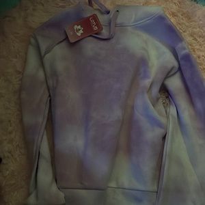 Tye dye athletic hoodie